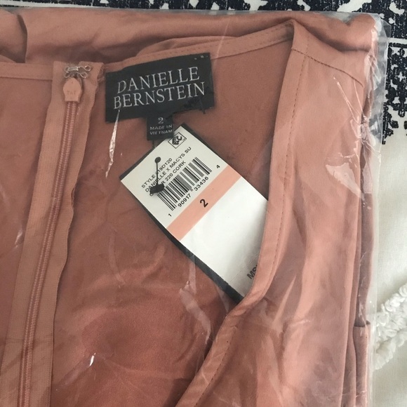 Danielle Bernstein Puff Sleeve Cork Dress NWT - Picture 5 of 6